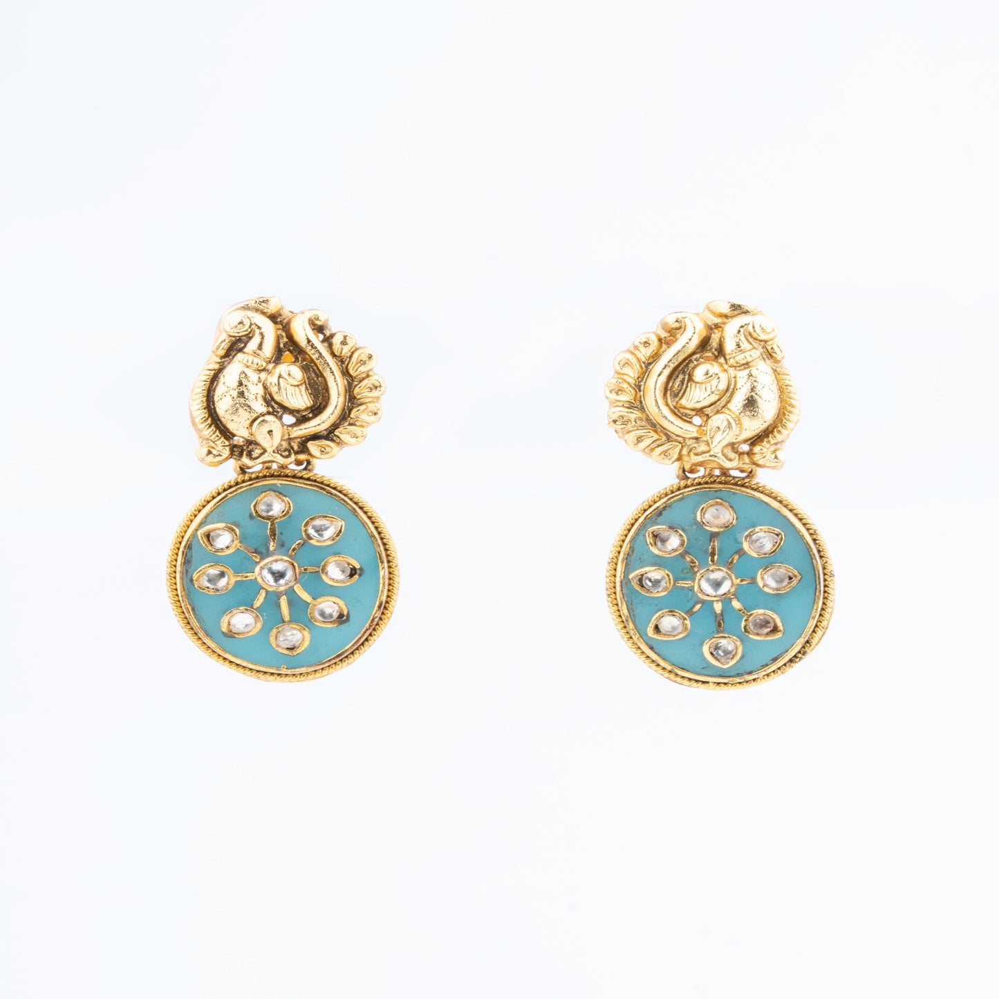 Peacock Motif Bandai Choker set with Kundan and Lac Work Rajasthani-inspired design